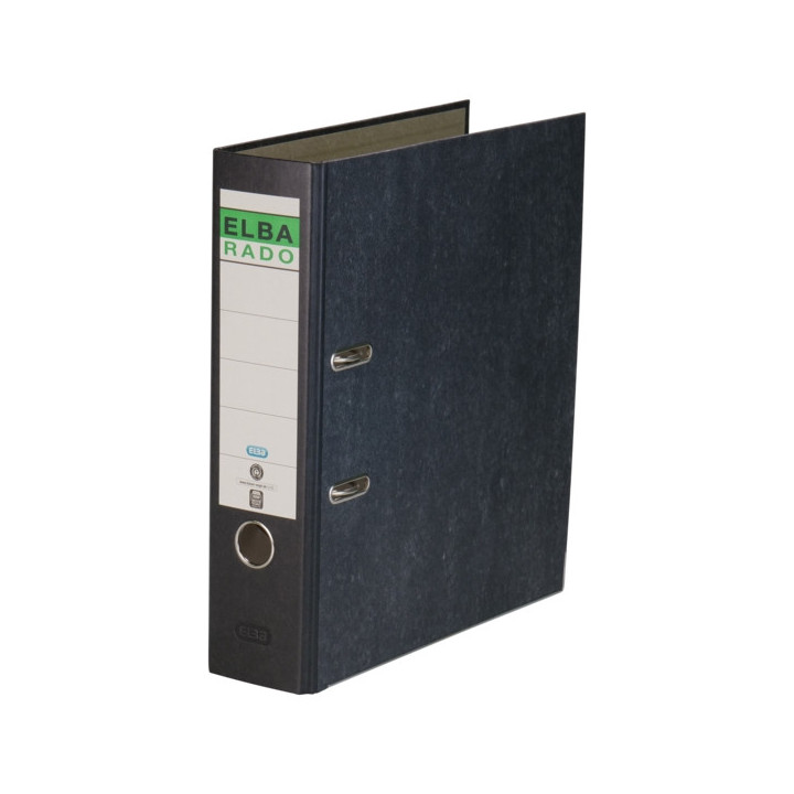 Elba Rado Archivador Palanca - Diseño Clasico Jaspeado - Tamaño A4 - Lomo de 80mm - Resistente y Duradero