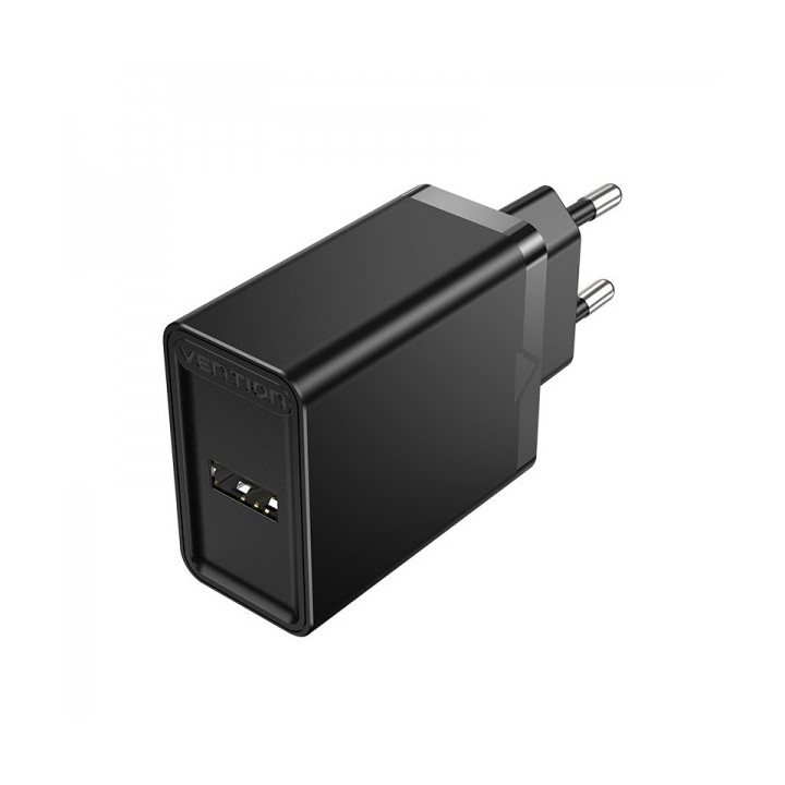 Vention Cargador de Pared USB-A 2.4A 12W - Color Negro