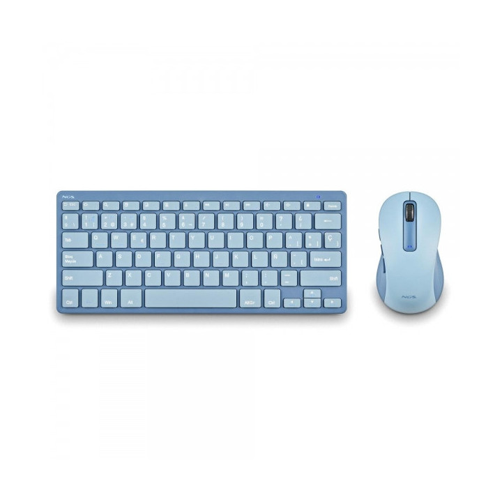 NGS Fantasy Pack Teclado Compacto Silencioso + Raton Silencioso 1600dpi 5 Botones - Conexion 2