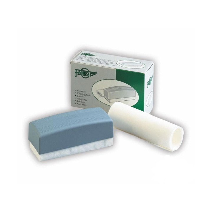 Faibo Borrador para Pizarra Blanca - Con 5 Hojas Intercambiables - Con Empuñadura de Plastico