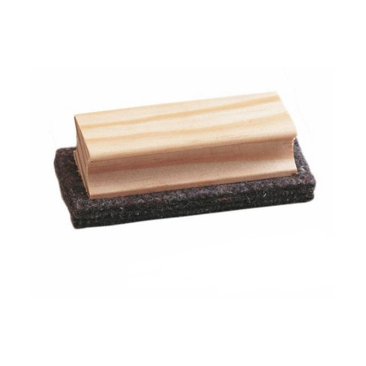 Faibo Borrador para Pizarra de Tiza - Fabricado en Fieltro - Con Empuñadura de Madera