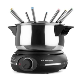 Orbegozo FDR 14 Fondue Electrica de Acero Inoxidable - Disfruta de Queso Fundido - Chocolate Caliente y mas en Grupo - Potencia