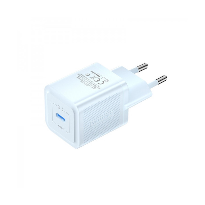 Vention Cargador de Pared GaN USB-C - Carga rapida EU - Color Azul