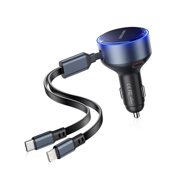 Vention Cargador de Coche 30W - USB-C Macho