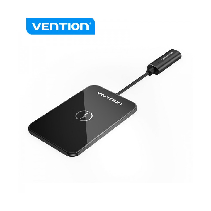 Vention Cargador Wireless 15W Ultra Delgado - 5cm - Color Negro