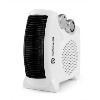 Orbegozo FH 5040 a Calefactor 2 en 1 - Potencia 2000W - Selector Rotativo 3 Posiciones - Funcion Ventilador - Asa Transporte -