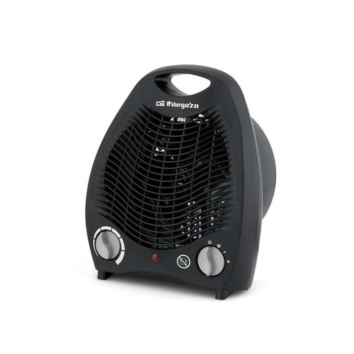 Orbegozo FH 5129 Calefactor Compacto - Potente y Seguro Calefactor con Termostato Ajustable - Funcion Ventilador y Proteccion c