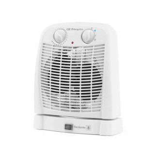 Orbegozo FH 7001 Calefactor Baño IP-21 - Potencia 2000W - 2 Niveles Calefaccion - Modo Ventilador - Termostato Ajustable - Seg