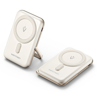 Vention Powerbank Inalambrico Magnetico 10000mAh - USB Tipo-C - Carga Rapida 20W - Entrada Wireless 15W - Material PC+ABS - Col