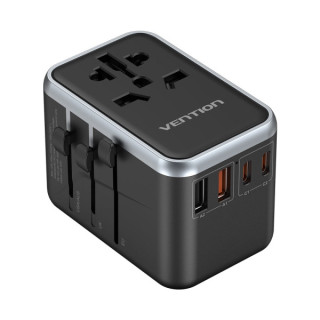 Vention Cargador de Viaje Universal GaN - 2xUSB-C
