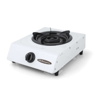 Orbegozo FO 1600 Hornillo a Gas Blanco - Encendido Piezoelectrico - Quemador de Triple Corona - Versatil y Practico - Ideal par