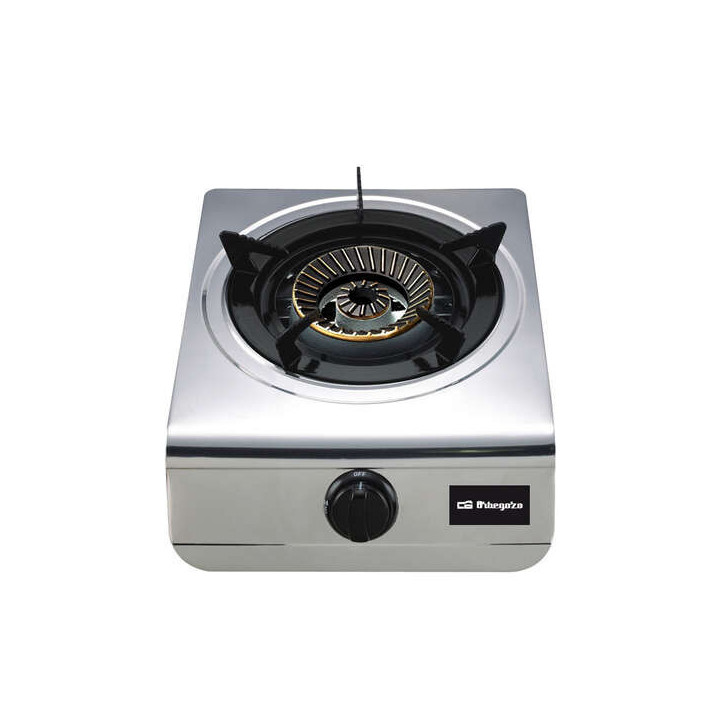Orbegozo FO 1700 Hornillo a Gas Practico y Eficiente - Encendido Piezoelectrico - Quemador de Triple Corona - Cuerpo de Acero I