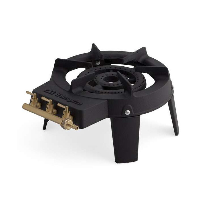 Orbegozo FO 6400 Hornillo a Gas Resistente y Eficiente - Potencia 7.000W - Hierro Fundido - Doble Quemador - Seguro y Practico