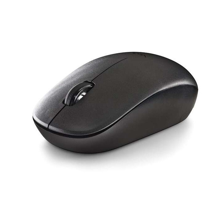 NGS Raton Inalambrico con Teclas Silenciosas - 2 Botones - Ambidiestro - Color Negro