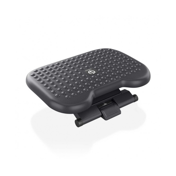 Aisens Reposapies Ergonomico Inclinable y Ajustable en Altura - Base Antideslizante - Peso Max.30kg - Material HIPS Resistente