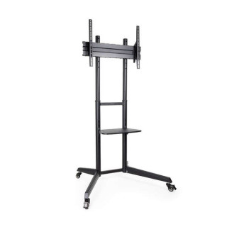 Tooq Ramses Soporte de Suelo con Ruedas para Pantallas 37" a 70" - Bloqueo de Ruedas - Estante - Gestion de Cables - Peso Max 5