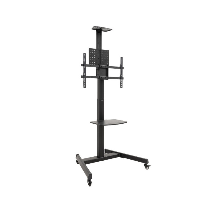 Tooq Cometa Soporte de Suelo para TV de 37 a 70" - Bandeja Multiusos - Peso Max. 50kg - Altura