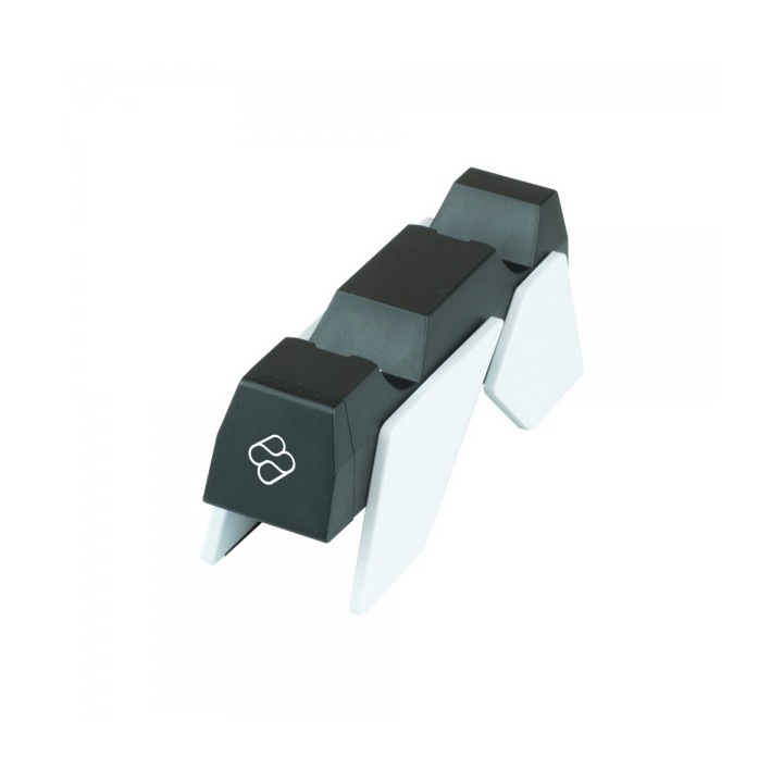 FR-TEC Dual Charging Station II para PS5 - Carga Simultanea de 2 Mandos - Cable Incluido - Color Blanco/Negro