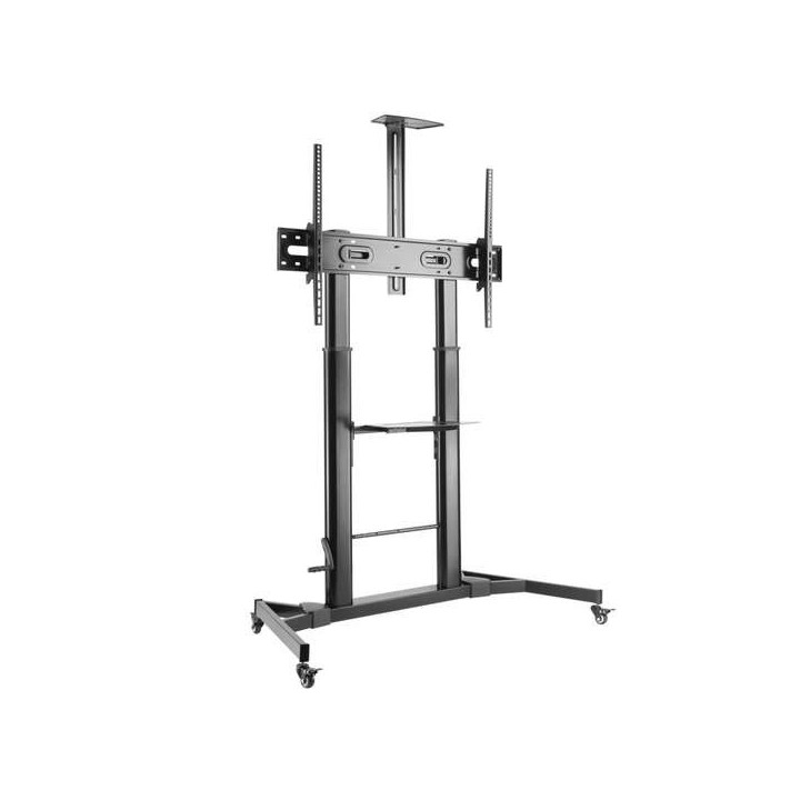 Aisens Soporte de Suelo para TV/Monitor de 60" a 100" - Max 100kg - Ajustable en altura - Movimiento Horizontal y Vertical