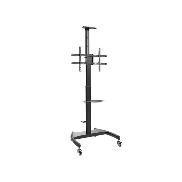Aisens Soporte de Suelo para TV/Monitor de 37" a 70" - Max 50kg - Ajustable en altura - Movimiento Horizontal y Vertical
