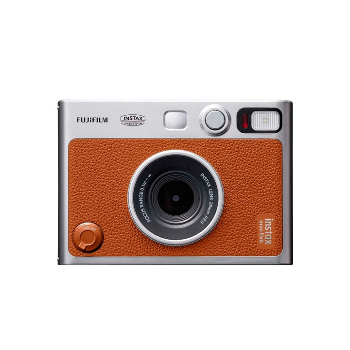 Fujifilm Instax Mini EVO Camara Instantanea Hibrida - Tamaño de Imagen 62x46mm -Espejo para Selfies - Exposicion Automatica  -