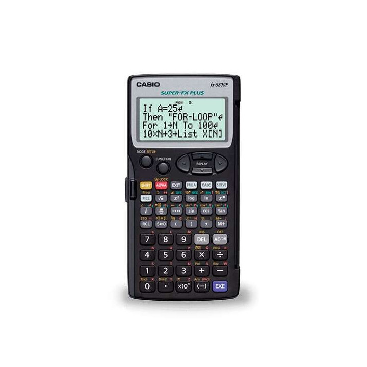 Casio FX-5800PLUS Calculadora Programable de Sobremesa - Pantalla de 4 Lineas - 664 Funciones - 26 Memorias - 128 Formulas Alma