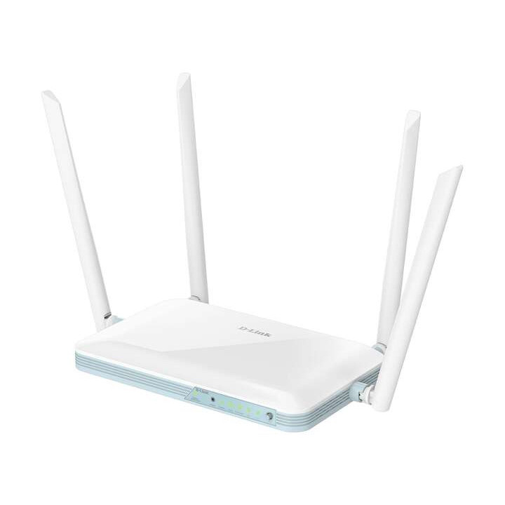D-Link Eagle Pro AI N300 WiFi Smart Router - Hasta 300Mbps - 4 Puertos LAN 10/100Mbps y 1 Puerto WAN 10/100Mbps - 4 Antenas Ext