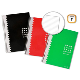 Golden Cuaderno Espiral 4º 80 Hojas 60grs Pautado - Margen Remarcado - Tapa Extradura - Colores Surtidos