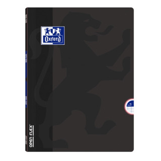 Oxford School Openflex A4 Libreta Grapada - Tapa de Plastico Resistente - 1 Linea con 2 Margenes - 48 Hojas de Alta Calidad - C