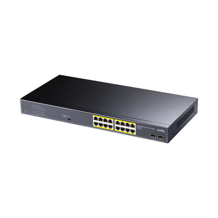 Cudy GS1020PS2 Switch Gigabit PoE+ de 16 Puertos con 2 Puertos Gigabit SFP