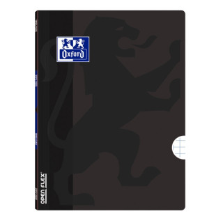 Oxford School Openflex A4 Libreta Grapada - Tapa de Plastico Resistente - Cuadricula 5x5 con 2 Margenes - 48 Hojas de Alta Cali