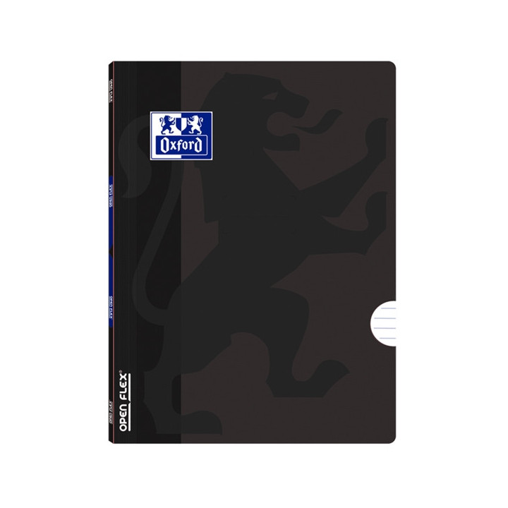Oxford School Openflex A5 Libreta Grapada - Tapa de Plastico Resistente - 1 Linea con 2 Margenes - 48 Hojas de Papel de Alta Ca