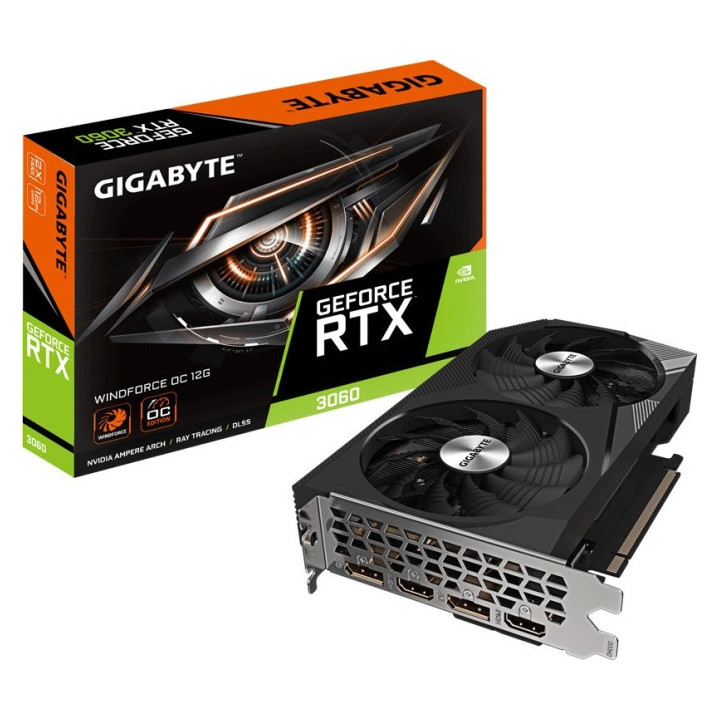 Gigabyte GeForce RTX 3060 Terjeta Grafica WINDFORCE OC 12GB GDDR6