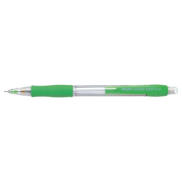 Pilot Portaminas SuperGrip H185 - Trazo 0.5mm - Mina HB - Cuerpo Verde Claro