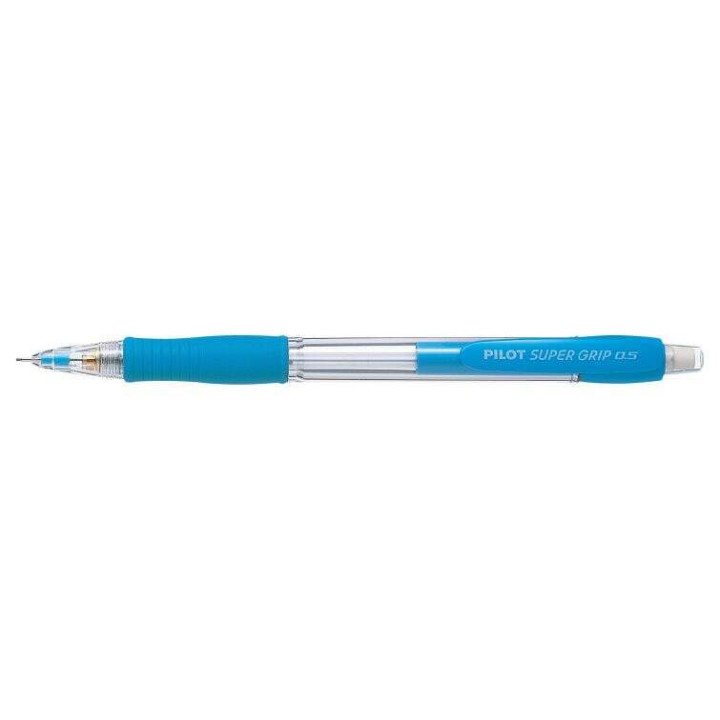 Pilot Portaminas SuperGrip H185 - Trazo 0.5mm - Mina HB - Cuerpo Azul Claro