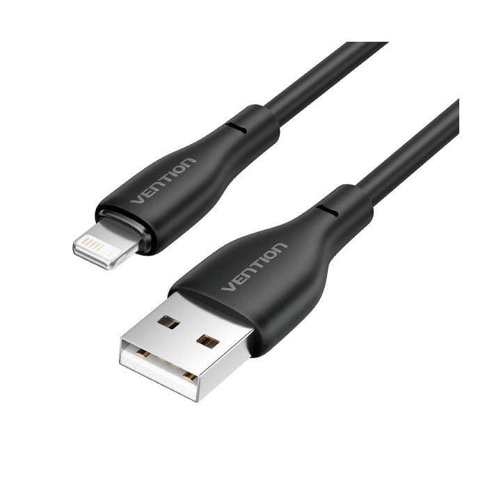 Vention Cable de Carga USB-A/Lightning - TPE Duradero - Transferencia 480Mbps - Alimentacion 2A - Potencia 10W Max - 1 Metro -