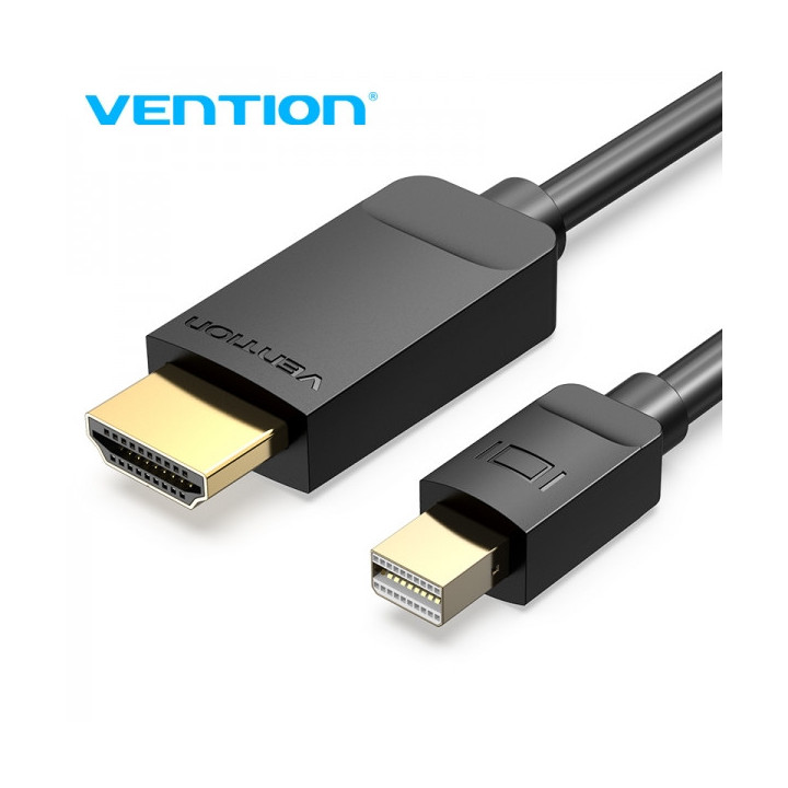 Vention Cable Mini DP Macho a HDMI 1.4 Macho - 2m - Color Negro