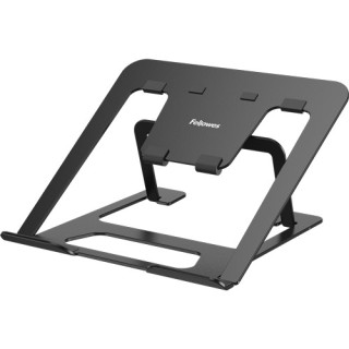 Fellowes Alumia Elevador para Portatil hasta 15" - 6 Ajustes de Altura - Fabricado en Aluminio - Base Antideslizante - Color Ne
