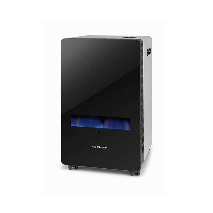 Orbegozo HBF 100 Estufa Llama Azul - Potencia 3800W - Clase Energetica A - Triple Sistema de Seguridad - Portatil y Eficiente
