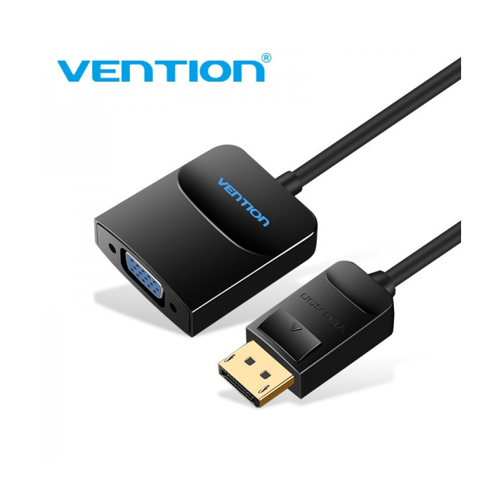 Vention Conversor Displayport Macho a VGA Hembra - 0.15m - Color Negro