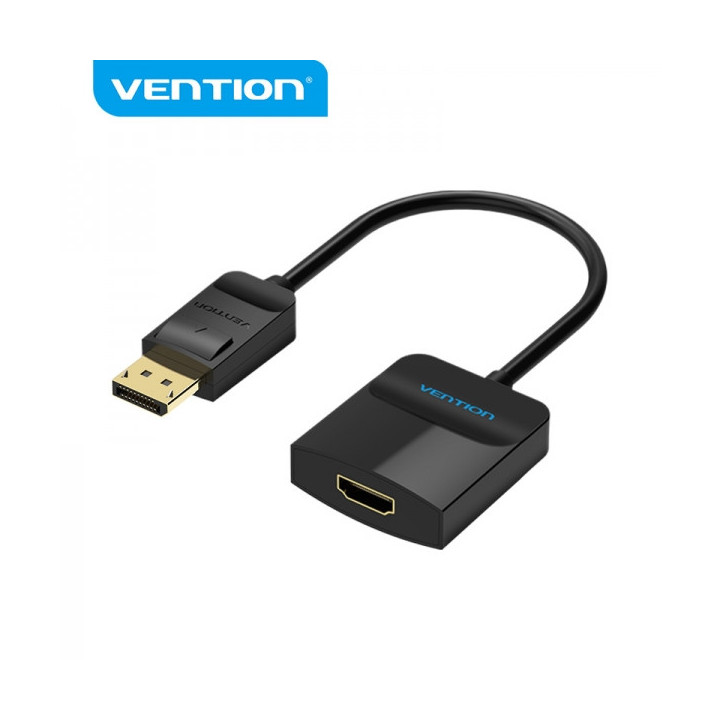 Vention Conversor Displayport Macho a HDMI Hembra - 0.15m - Color Negro