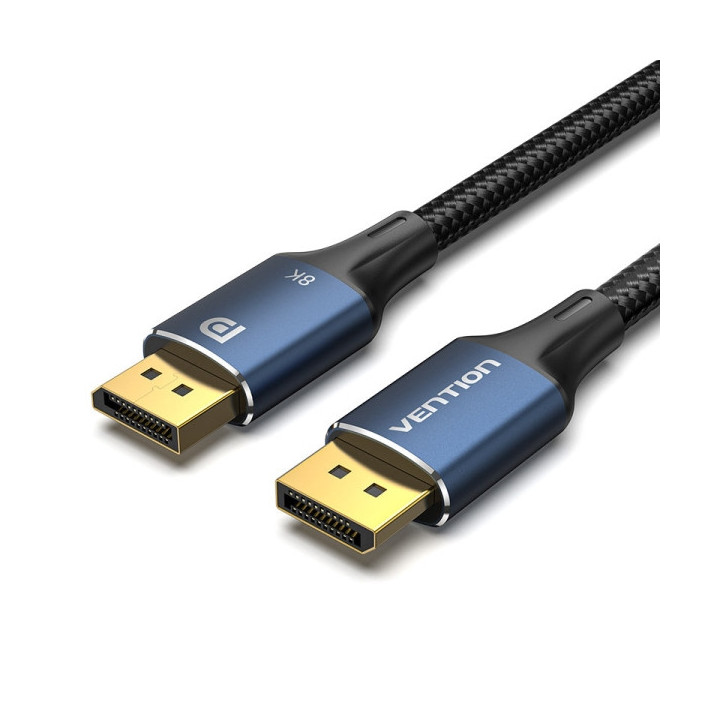 Vention Cable DisplayPort Macho a DisplayPort Macho 1.4 8K - 3m - Trenzado - Color Azul