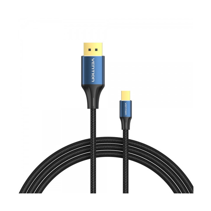 Vention Cable Conversor DisplayPort Macho a Mini DisplayPort Macho 1.4 8K - 2m - Color Negro y Azul