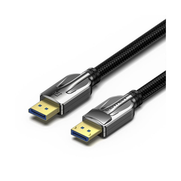 Vention Cable DisplayPort Macho a DisplayPort Macho 2.1 16K - 3m - Trenzado - Color Negro