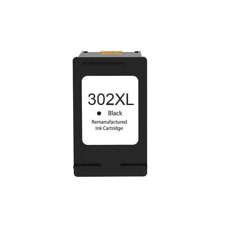 HP 302XL Negro Cartucho de Tinta Remanufacturado - Muestra Nivel de Tinta - Reemplaza F6U68AE/F6U66AE