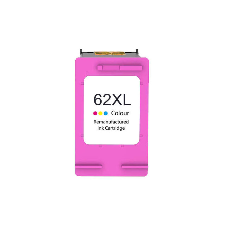 HP 62XL Color Cartucho de Tinta Remanufacturado - Reemplaza C2P06AE/C2P07AE