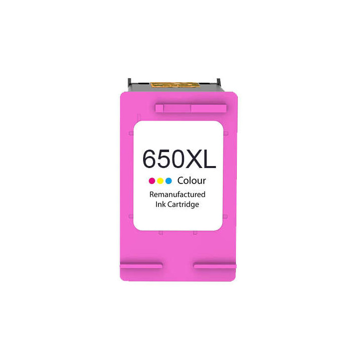 HP 650XL Color Cartucho de Tinta Remanufacturado - Reemplaza CZ102AE