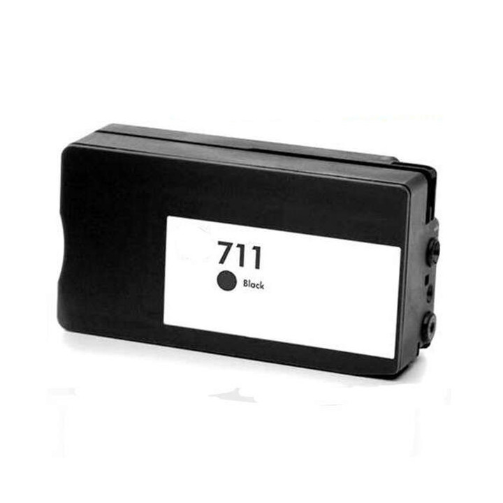 HP 711XL Negro Cartucho de Tinta Generico - Reemplaza CZ133A/CZ129A