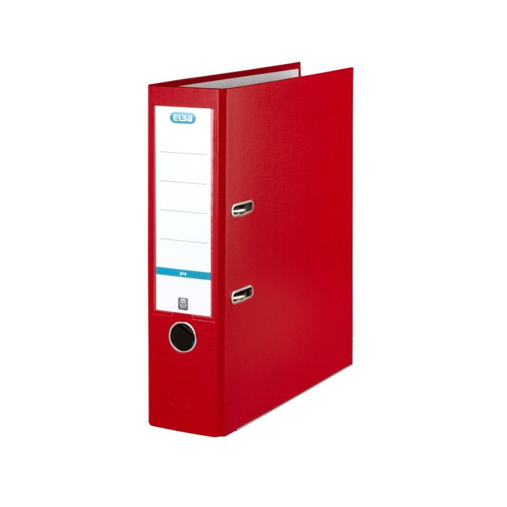 Elba Archivador Palanca Rado Top A4 - Resistente y Duradero - Capacidad para 80mm de Documentos - Tamaño A4 - Color Rojo