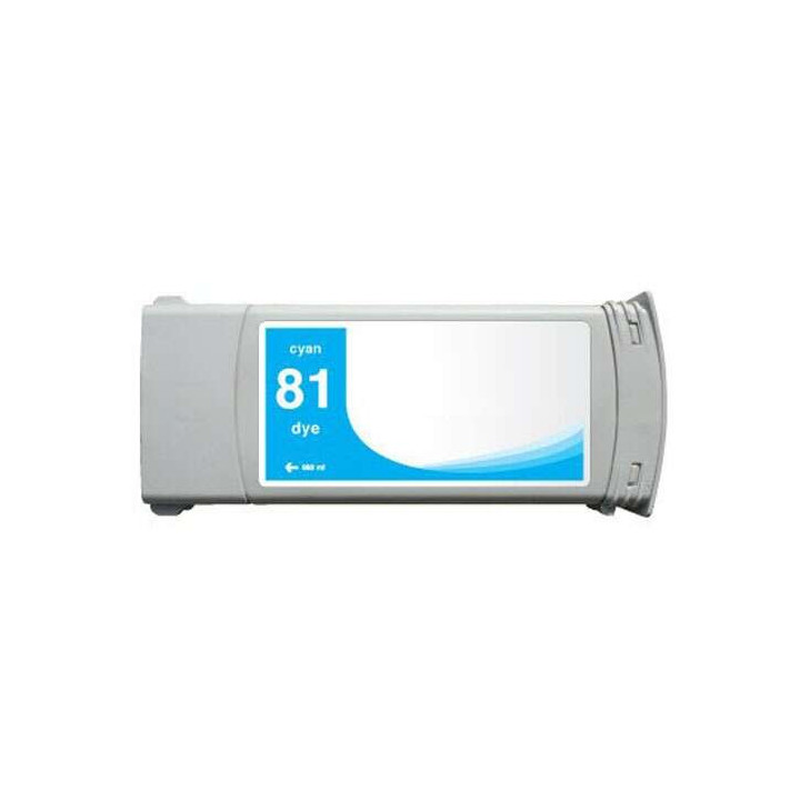 HP 81 Cyan Cartucho de Tinta Generico - Reemplaza C4931A